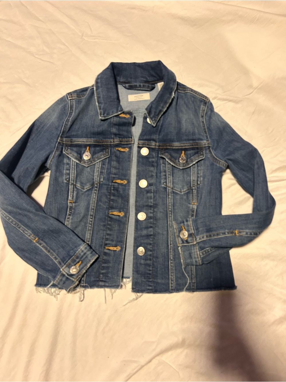 Levi’s Signature S Blue Denim Jacket button front long sleeve pockets